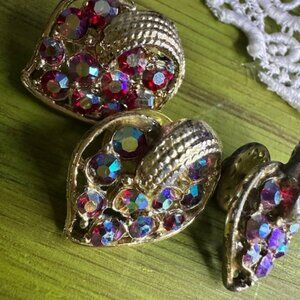 Set of 3 - Vintage Best Friends/Matching Heart Pins